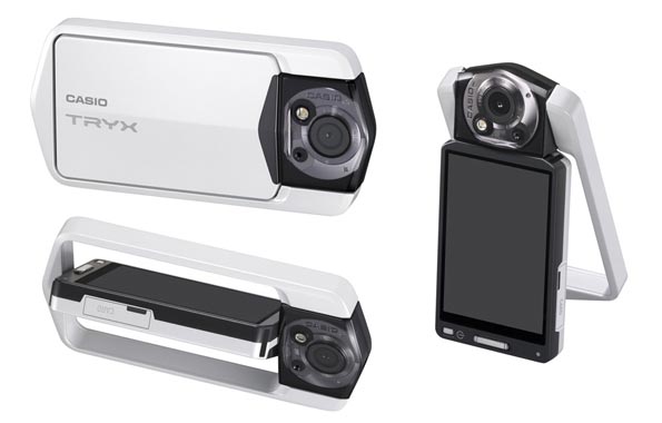 Casio Tryx - фотокамера  необычной конструкции поступит в продажу в апреле.