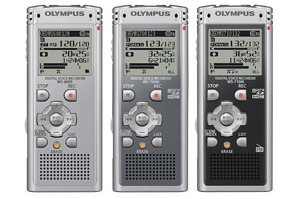 Три новых цифровых диктофона от Olympus.