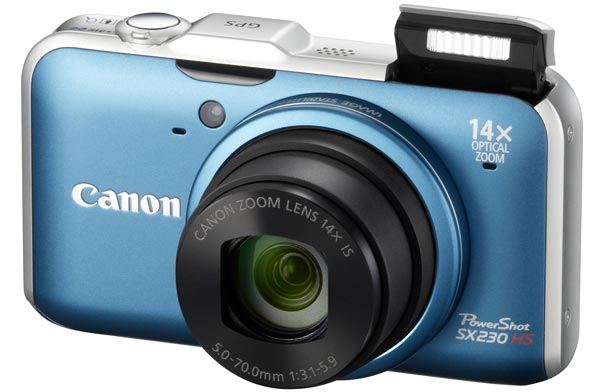 Первая компактная фотокамера Canon с приёмником GPS - PowerShot SX230 HS.