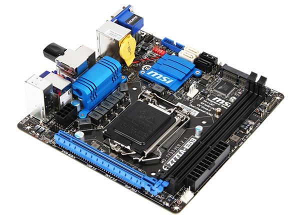 MSI Z77IA-E53: плата в формфакторе Mini ITX для процессоров Intel Ivy Bridge.