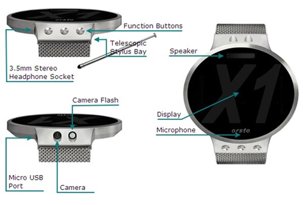 Orsto X1: гибрид смартфона и «умных» часов.
