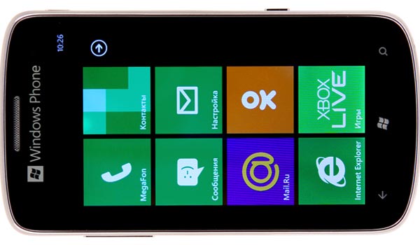 «МегаФон SP-W1» - смартфон под управлением Windows Phone 7.5 .