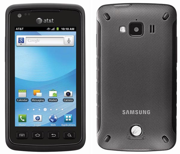 Samsung Rugby Smart - смартфон выполнен во влагозащищённом корпусе.