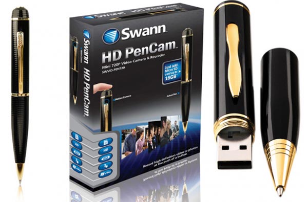 Swann PenCam: шпионские видеокамеры, замаскированные под авторучку.
