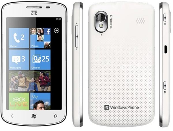 ZTE Tania: Windows-смартфон с 4,3-дюймовым тачскрином.