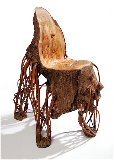 Природная красота стула-ствола от дизайнера Флориса Вуббена.