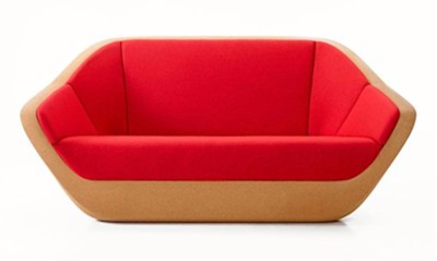 Пробковый диван от чешского дизайнера Lucie Koldova