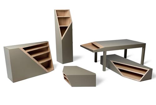 Мебель со срезанными углами от итальянского дизайнера 