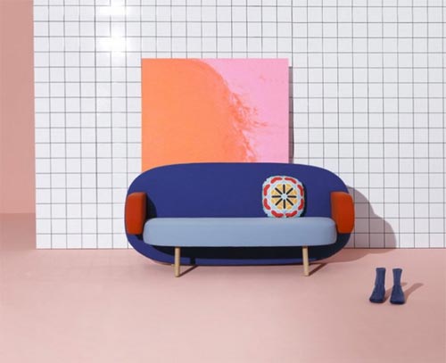 Пестрый диван «Float Sancal» от Karim Rashid 