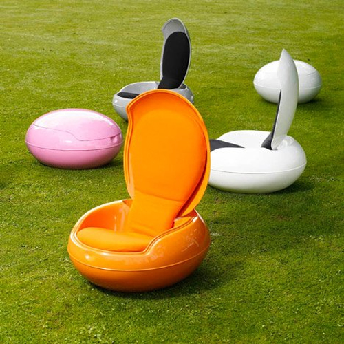 Яйца в саду, или оригинальные кресла для отдыха на свежем воздухе 