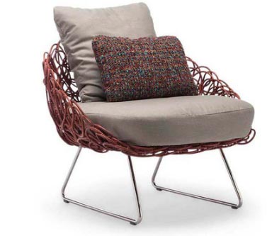 Кресло-лапша или мебель для гостиной под названием «Noodle»