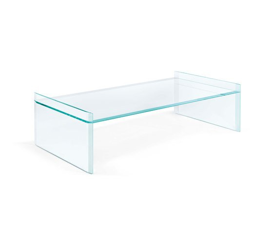 Низкие столики из прозрачного стекла «Quiller Low table»