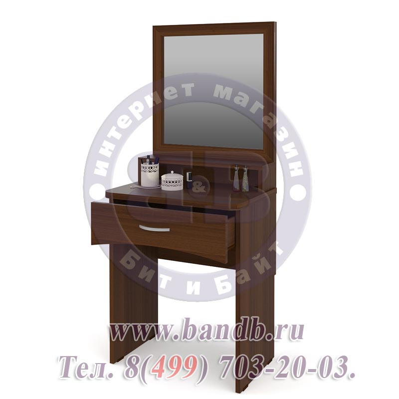 Угловой туалетный столик с зеркалом