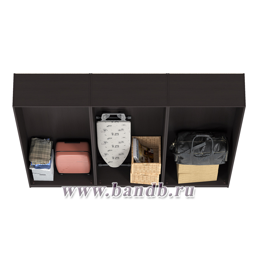 Каркас шкафа ИКЕА ПАКС 225 см., цвет чёрно-коричневый, ШхГхВ 225х35х236 см., корпус шкафа для гардероба Картинка № 2