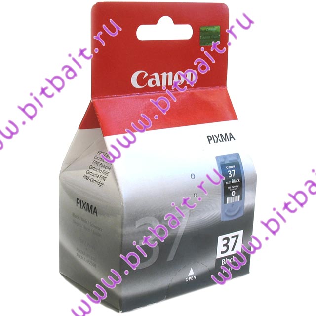 Чёрный картридж для Canon Pixma iP1800, iP2500, MP140, MP210, MP220 PG-37 11мл. Картинка № 1