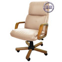 Кресло Надир 1Д (Н3 Д557) эко-кожа, цвет бежевый, высокая спинка