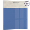 Кухня Жанна Кухонный фасад Стол Моби 600, цвет голубой металл/шагрень платина