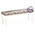 Банкетка Мебель--24 Вента-2, цвет слоновая кость, обивка ткань лалик персик