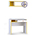 Письменный стол Альфа 12.41 с полкой цвет солнечный свет/белый премиум