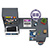 Стеллаж-комод три ящика Мори МСТ-600 с угловым компьютерным столом МС-16 тумба справа цвет графит/белый