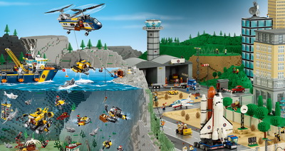 Lego City - жизнь в игрушечном мегаполисе