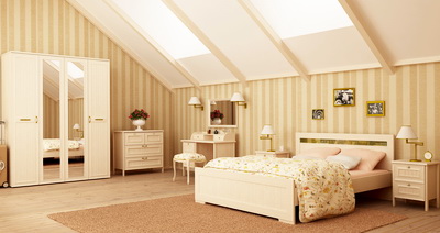 Спальня со светлой мебелью - для ценителей безупречности и простора