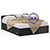 Двуспальная кровать с ящиками 1600 с пеналом Стандарт цвет венге