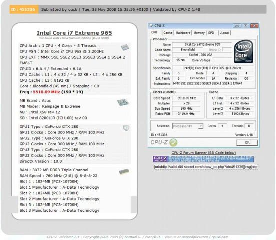 5510,09 МГц - новый мировой рекорд процессора Intel Core i7