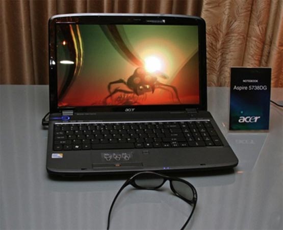 Acer Aspire 5738DG - первый ноутбук с 3D-дисплеем