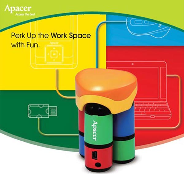 Apacer PH152 - яркий USB-концентратор