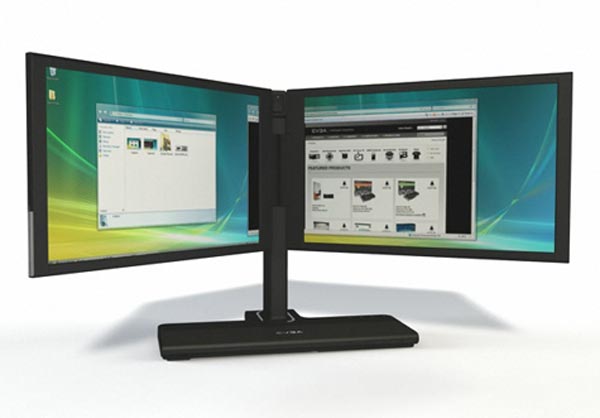 EVGA InterView 1700 - двойной монитор с оригинальной конструкцией