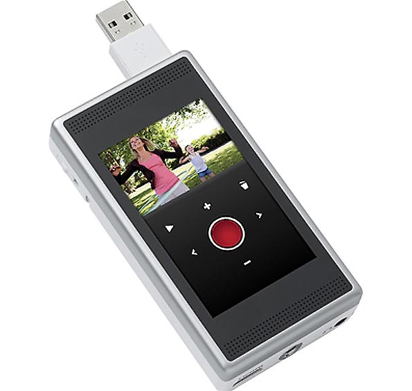 Карманная видеокамера с сенсорным дисплеем Flip Slide HD.