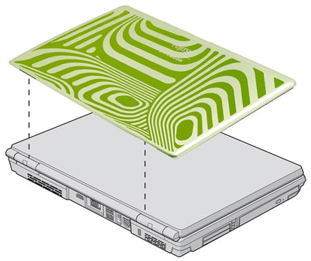 Fujitsu LifeBook A1120: сменил крышку