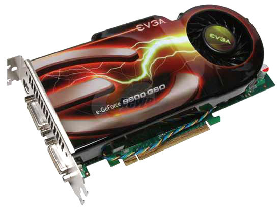 GeForce 9600 GSO от EVGA и в двухслотовом исполнении