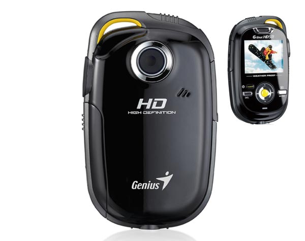 Карманная видеокамера с функцией HD-видеозаписи Genius G-Shot HD501.