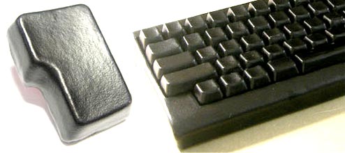 Клавиатура с кожаными кнопками