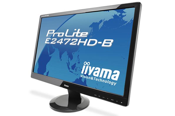 Монитор формата Full HD с диагональю 24 дюйма - Iiyama ProLite E2472HD-B.