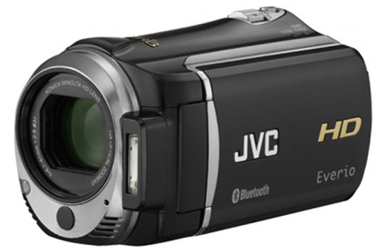 Full HD-видеокамера с модулем Bluetooth JVC Everio GZ-HM550.