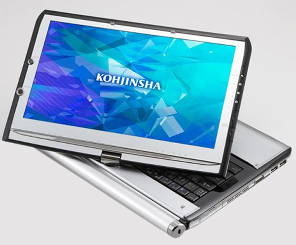 Kohjinsha EX6 - нетбук с поворотным дисплеем и оптическим приводом 