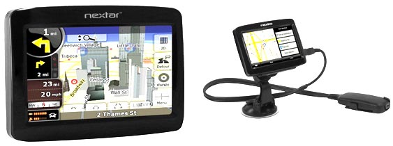 Nextar Q4-01 и Q4-02 - GPS-навигаторы с большим дисплеем