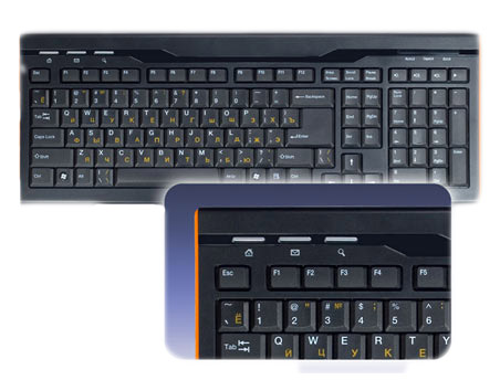 Oklick 420 M и 440M - оранжевые клавиатуры