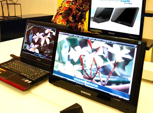 Samsung LapFit - полноразмерные вспомогательные дисплеи для ноутбуков