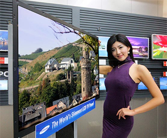 Samsung Needle Slim - 40-дюймовый LED-телевизор толщиной всего 3 мм!