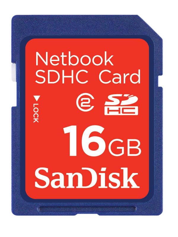 SanDisk Netbook SDHC - SDHC-карты специально для нетбуков