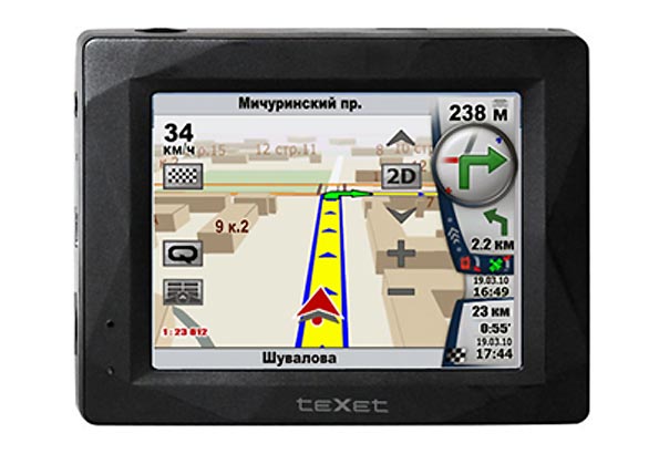 Texet TN-301: GPS-навигатор по очень привлекательной цене.