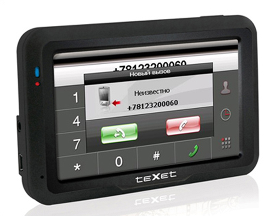 Texet TN-600 Voice - GPS-навигатор и мобильный телефон