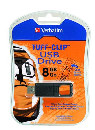 Verbatim Tuff-Clip - флешка-карабин