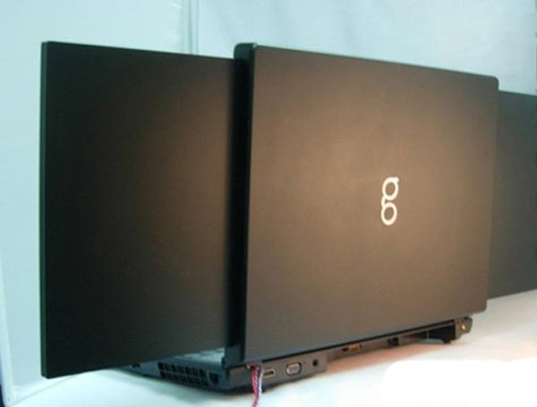 gScreen Spacebook - ноутбук с двумя 15.4-дюймовыми дисплеями