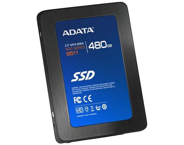 A-Data S511: быстрые твердотельные диски вместимостью до 480 Гб.