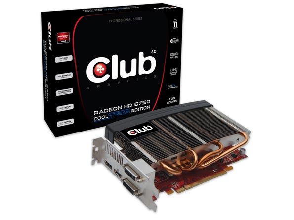 Club 3D выпускает ускоритель Radeon HD 6750 собственного дизайна.